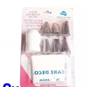 케이크 데코 8종 세트 대 x2개 생크림주머니 짤주머니 홈베이킹용품 제빵용품 C933D