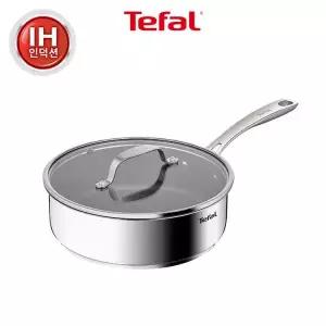 테팔 인덕션 3X 퍼펙트 레지스트 소테팬 스테인레스 스틸 24cm GST MNS