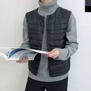 [모로엠] 남성 투웨이넥라인 경량 패딩 조끼 ON-VEP-QWFGLGE7