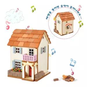영공방 DIY 태엽오르골 몽마르뜨 집 만들기 YM950 모형 조립키트 방학숙제 923A1