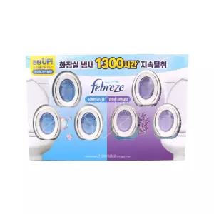 페브리즈 6개 화장실비치형 상쾌한비누향과 라벤더향