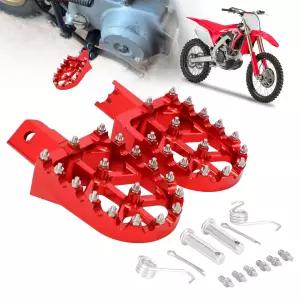 오토바이 범용 CNC 풋페그 CRF XR CR 50 70 80 100 125cc CT200U 미니 바이크 레드