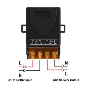 RF 무선 리모컨 스위치 433Mhz AC 110V 10A 릴레이 조명 램프 물 펌프 도어 액세스 시스템용