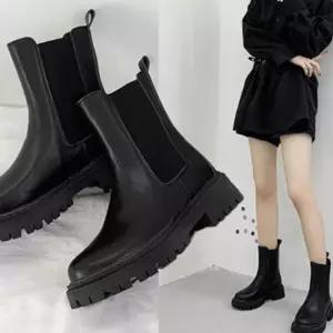 블랙 심플 베이직 첼시부츠 DS-AL909 플랫워커 86480