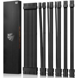 ASIAHORSE 16AWG PSU 케이블 연장 전원 코드 맞춤형 공급 모드 슬리브 케이블 케이블용 ATX / EPS 8핀 PCI-E 6핀