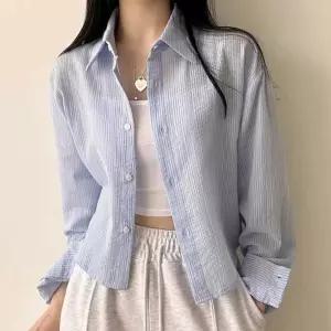 여름 파스텔톤 시원한 셔츠 여리여리 꾸안꾸 세미크롭