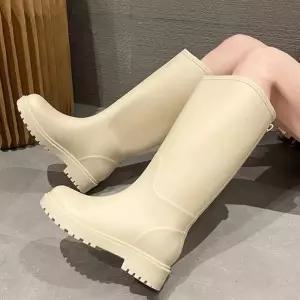 비오는날 장마 외출 롱 레인부츠 캐주얼 여자 장화