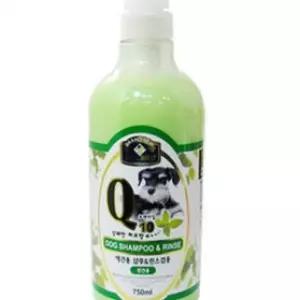 뉴벨버드 큐텐 샴푸 린스 750ml 반려견 목욕 세정제 허브향 향기템 CB38D