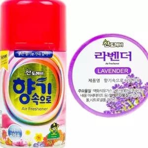 향기속으로 분사형 방향제 리필 라벤더 290ml 실내용방향제 탈취 DE53B