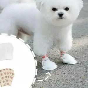 일회용 강아지 신발 산책 양말 애견 발싸개 위생 코스튬 26620