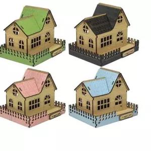 빌리지 DIY 미니어처하우스 나무조립 미니어처 A1 모형 인테리어소품장식 취미 C1F5D