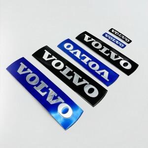 볼보 호환 V50 V40 V60 V90 S60 S80 XC60 S40 T6 용 자동차 전면 그릴 스티어링 휠 로고 스티커 장식 액세
