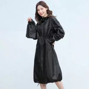 [알티피아]블랙 트렌디 M 남녀공용 바람막이 우비 레인코트 판초우의
