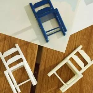 미니 체어 3P 인테리어소품 미니어처소품 우드장식 4E6F9