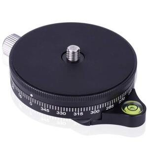 Arca 스위스 스타일 플레이트 카메라 팬 베이스 0.95cm 나사 알루미늄 파노라마 볼 삼각대 헤드 버블 레벨