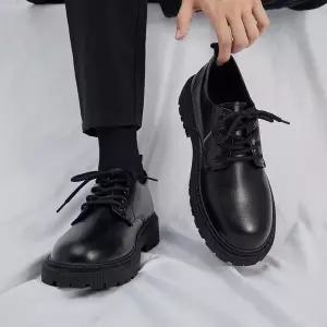 남성용 캐주얼 로퍼 키높이수제화 더비슈즈 발편한 결혼식 구두