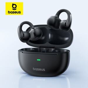 Baseus Bowie MC1 이어 클립 무선 이어폰, 블루투스 5.4, 오픈 헤드폰, 스포츠 이어버드, IP57 방수 AI 베