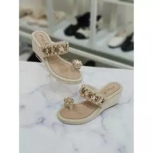 한슈 세이브존07 큐빅 웨지힐 샌들7.5cm HS39352-9il