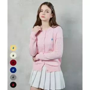 BHPOLOCLUB 여성 케이블 라운드 니트 폴로 가디건 7Color TK001 2259837