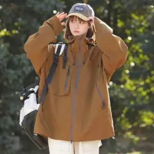 여성 남성 간절기 오버핏 후드 바람막이 자켓 점퍼