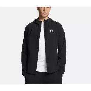 매장정품 UNDERARMOUR 언더아머 6003001-001 블랙 UA 스트레치 우븐 남성 바람막이 재킷 1974662