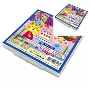 종이나라 단면색종이 케이스 10색 100매 15x15cm 갑 5개입 색종이100매 종이접기색종이 보관함학용품 색종