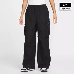 나이키 NIKE 우먼스 NSW 미드 오버 우븐 카고 바지 HV1967-010 511166