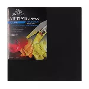 피닉스 아티스트 정사각형 검정 캔버스 20x20cm 미술용품 (1개입)