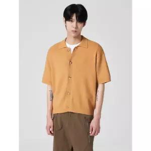 에잇세컨즈 하바나 카라 반팔 카디건 옐로우 45465AFQAE 4220268