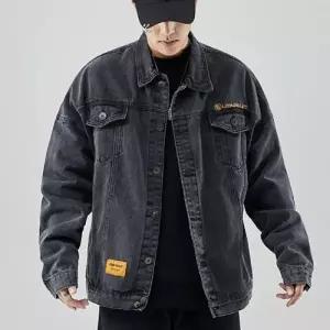 [모로엠] 남성 데님 블랙 블루 자켓 DMG-JUA-QOH02714312