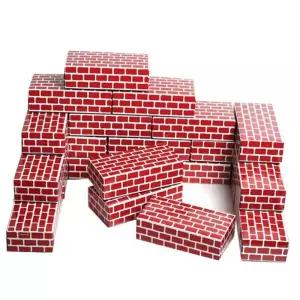 (다올)벽돌장난감 갈색 종이블록 40PCS 학습 쌓기놀이