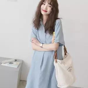 (올핀)임산부 셔츠 원피스 빅사이즈 루즈핏 여름