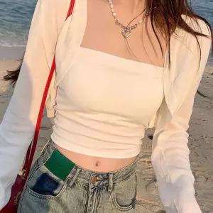 (다올)여름 여행 크롭 볼레로 가디건 패션 여성 자켓