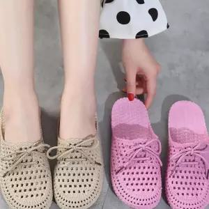 (올핀)여성 슬리퍼 여름 사무실 펀칭 젤리 샌들