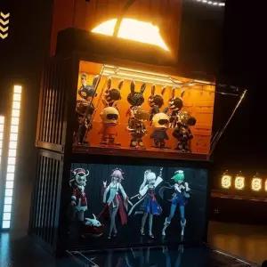 (다올)LED 피규어 장식장 아크릴 컨테이너 Box 진열장