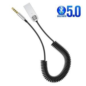 차량용 Aux 블루투스 어댑터 동글 케이블 핸즈프리 3.5mm 잭 5.0 4.2 4.0 리시버 스피커 오디오 음악