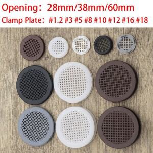 10-100Pcs 3mm-18mm 플라스틱 원형 환기 커버 옷장 신발 캐비닛 가구 액세서리 용 공기 루버 메쉬 구멍