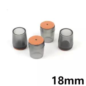 원형 반투명 펠트 의자캡 4pX2개 (18mm) 바닥긁힘방지