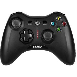 MSI Force GC30V2 무선 게이밍 컨트롤러, 진동 Android와 교체 가능한 블랙 및 호환, PC 연결 모드, 듀얼 D패드, 모터,