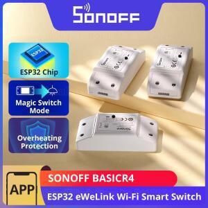 1-10PCS SONOFF BASICR4 WiFi 스마트 스위치 ESP32 매직 모드 S-MATE2 Alexa Google이 포함된 안정적이고