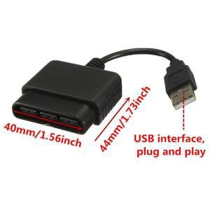 드라이버 없는 USB 게임 컨트롤러 어댑터 컨버터 케이블 PS2 듀얼 쇼크 조이패드 PC용