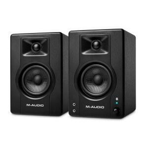 M-AUDIO BX4BT 4.5인치 블루투스 스튜디오 모니터 무선 스위트 음악 스피커, 멀티미디어용 PC 소프트웨어 및 편집 녹음, 포함 페어 제작