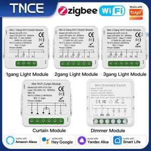 TNCE Tuya 스위치 라이트 커튼 조광기 WIFI Zigbee 스마트 DIY  모듈 롤러 블라인드 셔터 차단기  alexa go