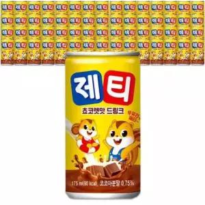 제티 초코 드링크캔 초코음료 캔음료 175ml 60캔 GST MNS