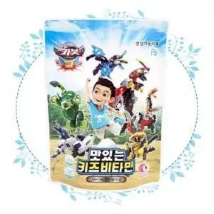 [하프클럽/기타]헬로카봇 쿵 맛있는 키즈비타민 40정 복숭아맛 비타민C