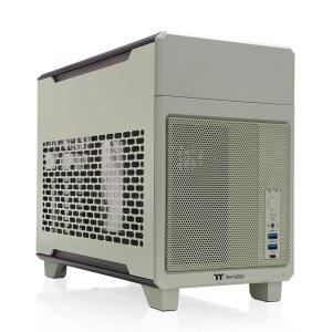 Thermaltake TR100 SFF 섀시; mITX 지원; 4.0 라이저 브래킷; 공간; 탈착식 그린; 18.9리터; GPU 말차 케이블 포함; PCIe 280mm 여유 360mm CA-11A-00SENN-00 라디에이터