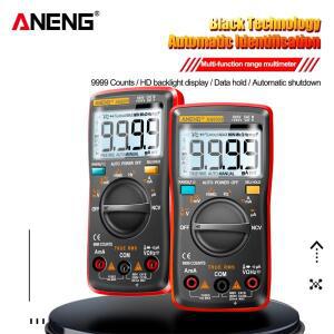 디지털 멀티미터 트랜지스터 ANENG AN8009 커패시터 트루-RMS 자동차 전기 용량계 온도 다이오드
