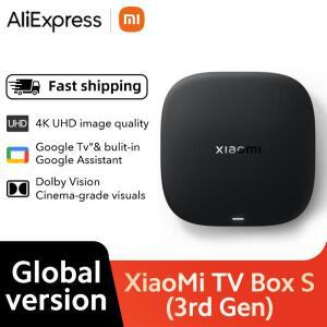 글로벌 버전 샤오미 TV 박스 S 3세대 블루투스 5.2 4K UHD Wifi6 2GB 구글 어시스턴트 컨트롤
