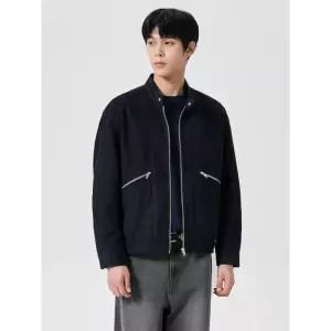 에잇세컨즈 페이크 스웨이드 레이서 재킷 네이비 42493ZLY2R 4397269