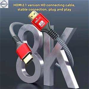 밍씨빌 48Gbps HDMI 호환 케이블 8K 60Hz 1m 2m 3m 5m 2.1 4K 120Hz HDR 3D 효과 비디오 HDTV PC용